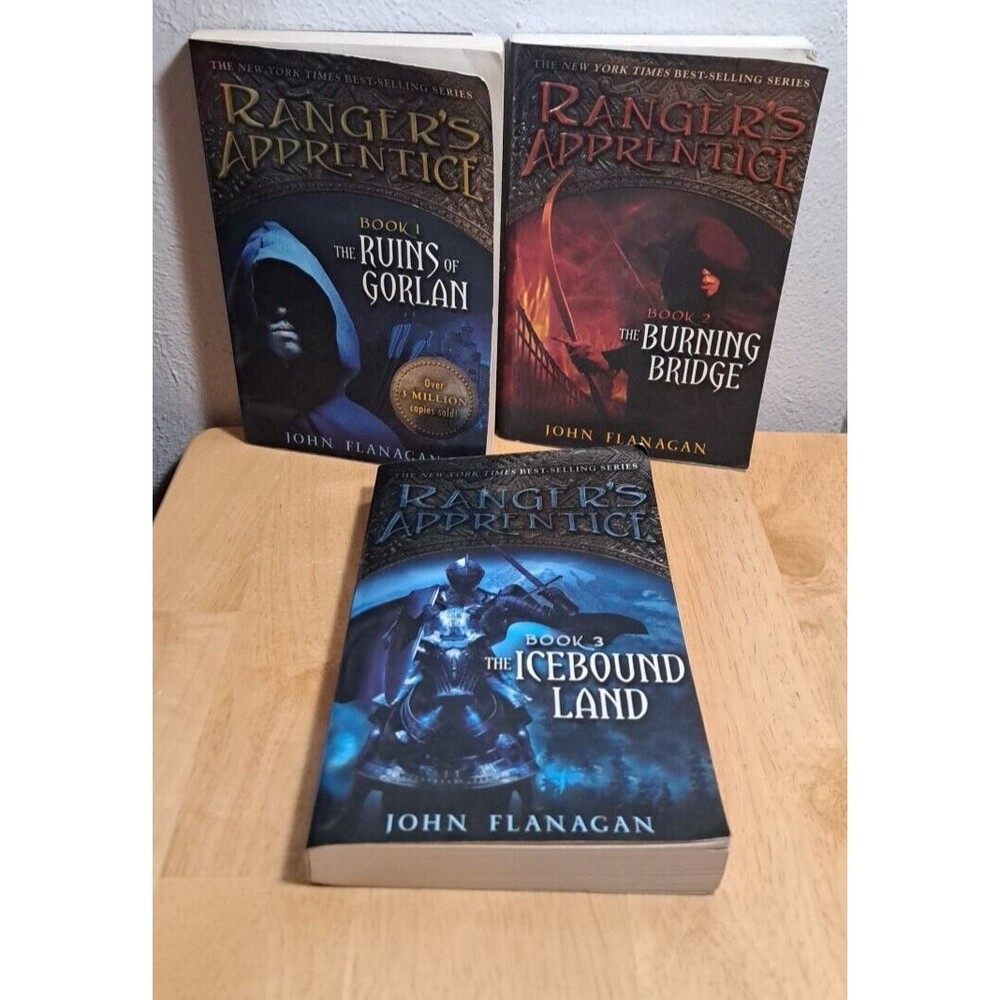 Ranger's Apprentice Series 1, 2, 3 by John Flanagan Paperback Books